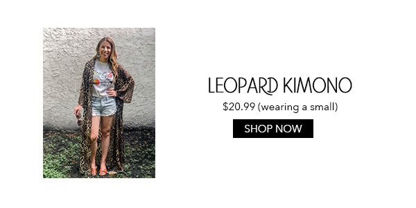 Amazon Leopard Kimono