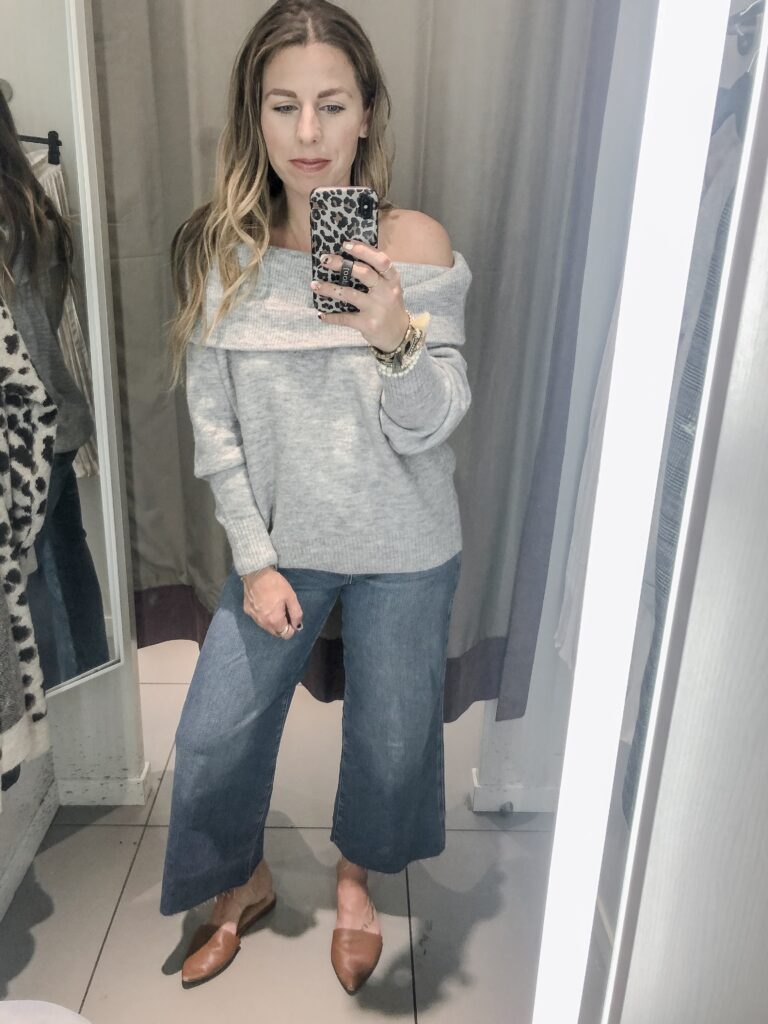H&M 2019 Fall Collection Off the Shoulder Sweater