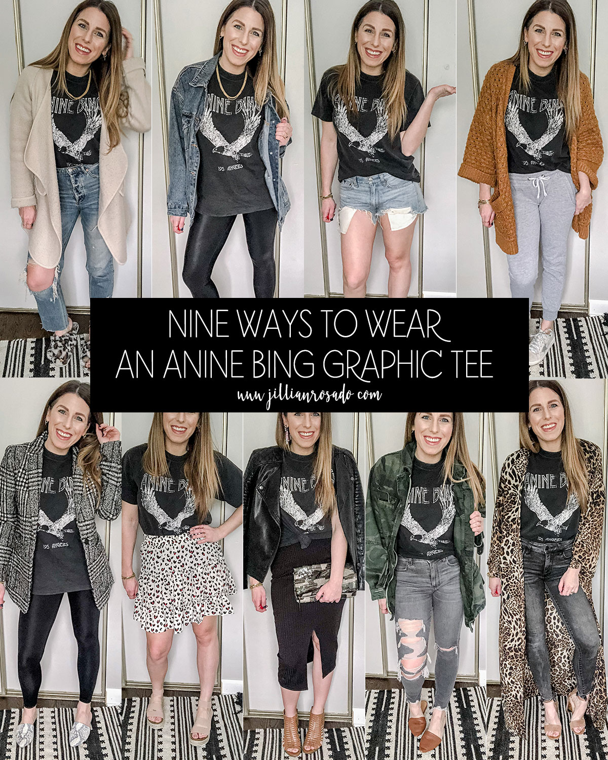 Nine Ways To Wear An Anine Bing Graphic Tee – Jillian Rosado