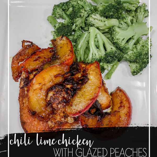 Chili Lime Chicken with Glazed Peaches Recipe