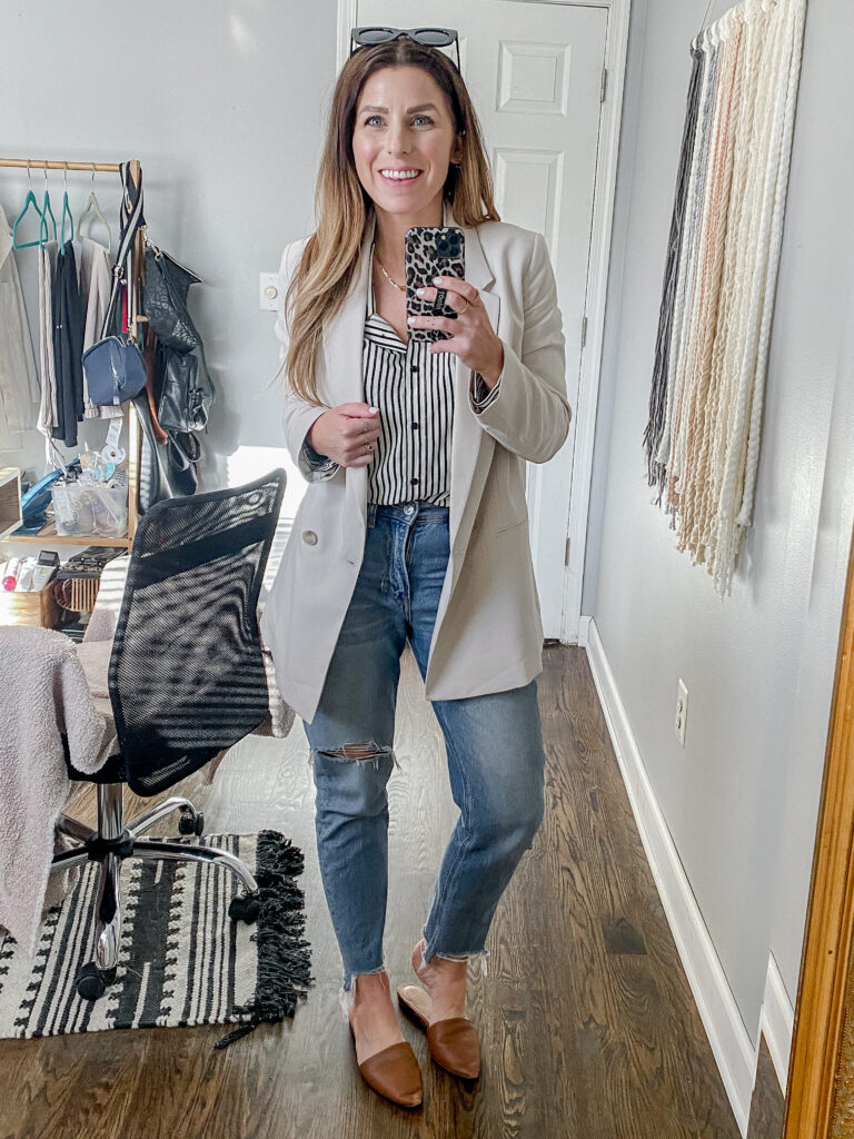 Oversized Blazer Casual WFH Outfit