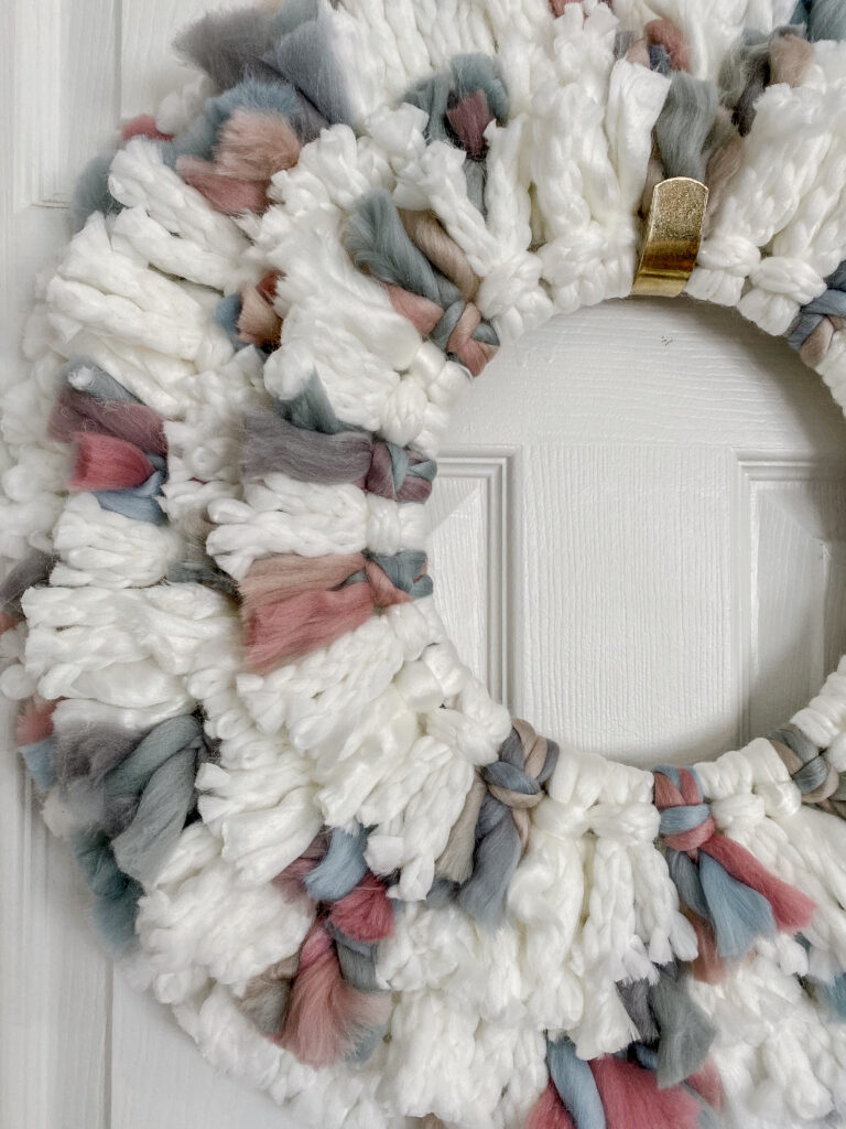 DIY Spring Yarn Boho Wreath
