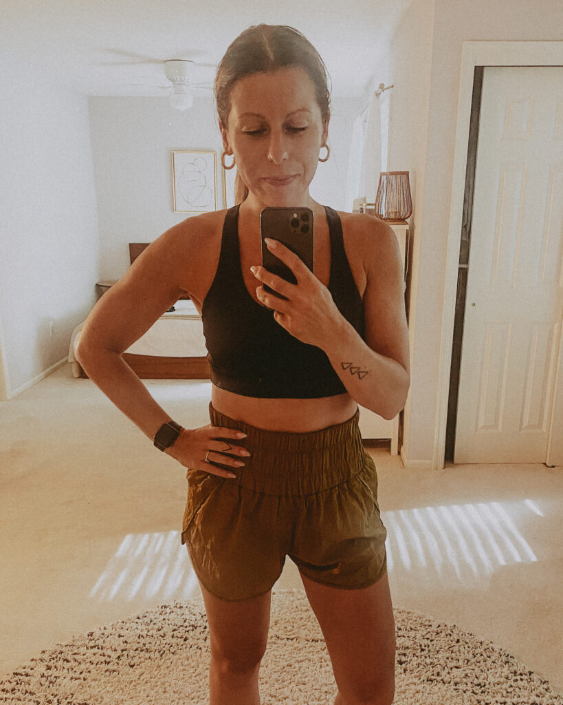 Favorite Amazon Workout Clothes Sports Bra Free People Shorts Dupe