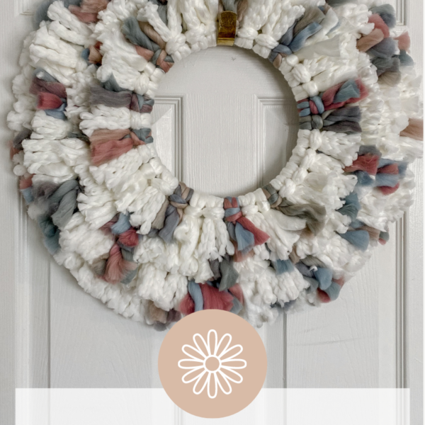 DIY Spring Yarn Boho Wreath