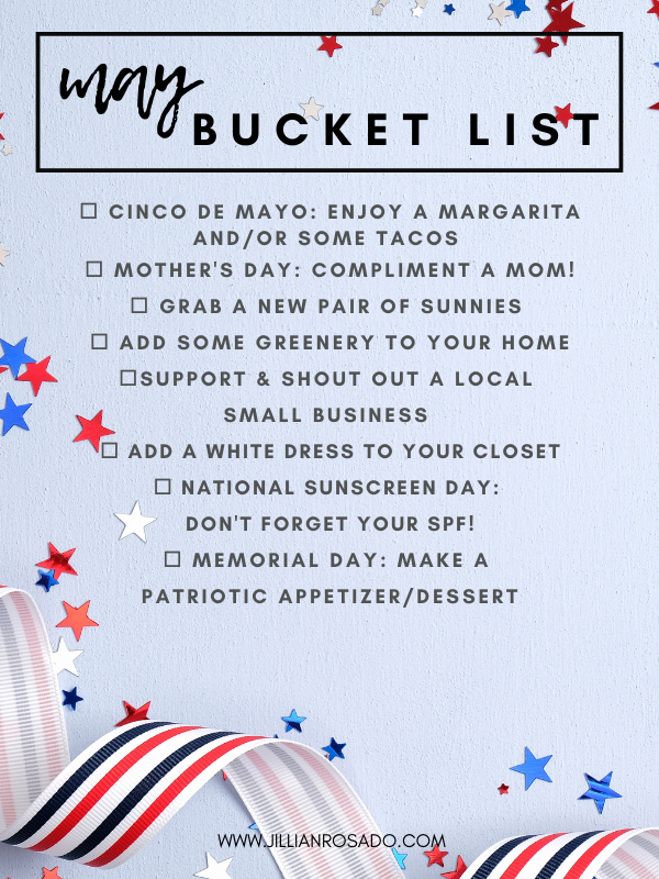 May Bucket List