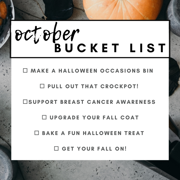 October Bucket List