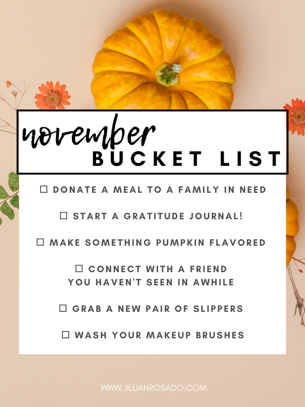 November Bucket List
